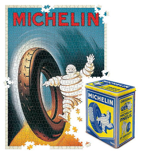 nostalgic-art-michelin-waving-bibendum-painted-ad-1-puzzle-1000-pezzi-in-scatola image 1