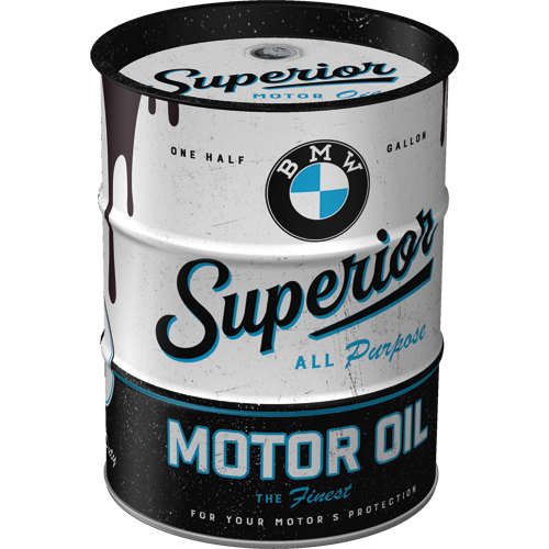 nostalgic-art-bmw-superior-motor-oil-salvadanaio-barile-olio image 3