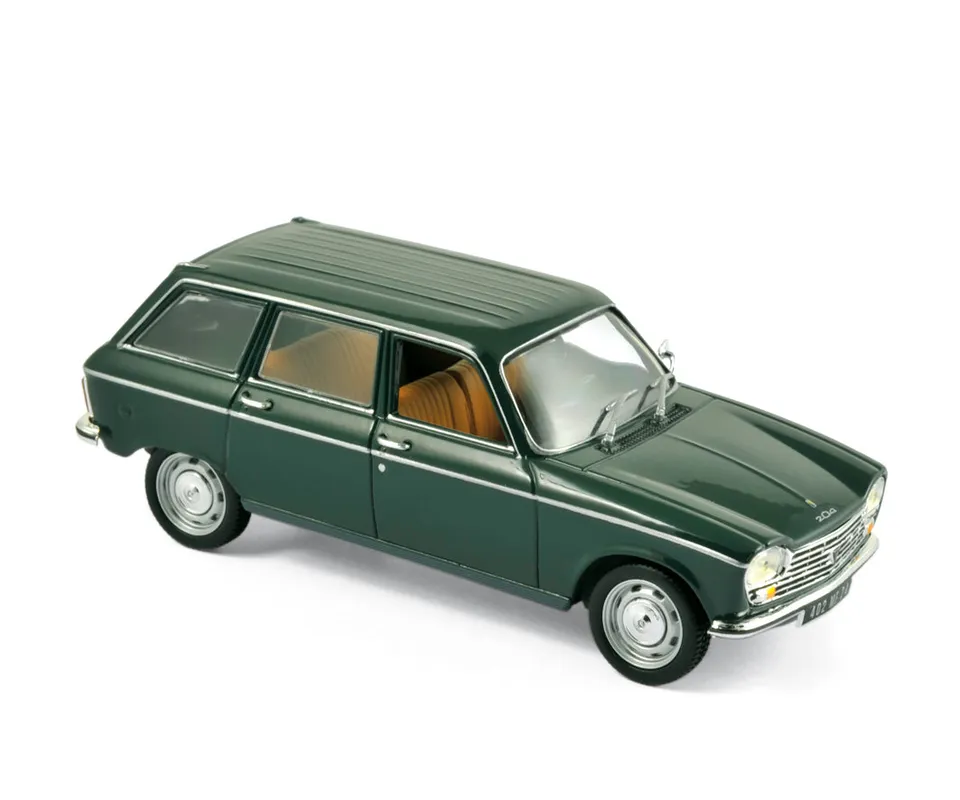 norev-peugeot-204-break-1969-modellino-auto-1-43-verde-antico image 1