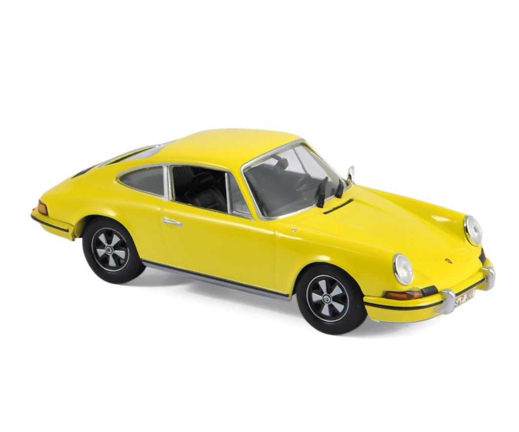 norev-porsche-911-s-2-4-1973-automodello-1-43-giallo-limone image 1