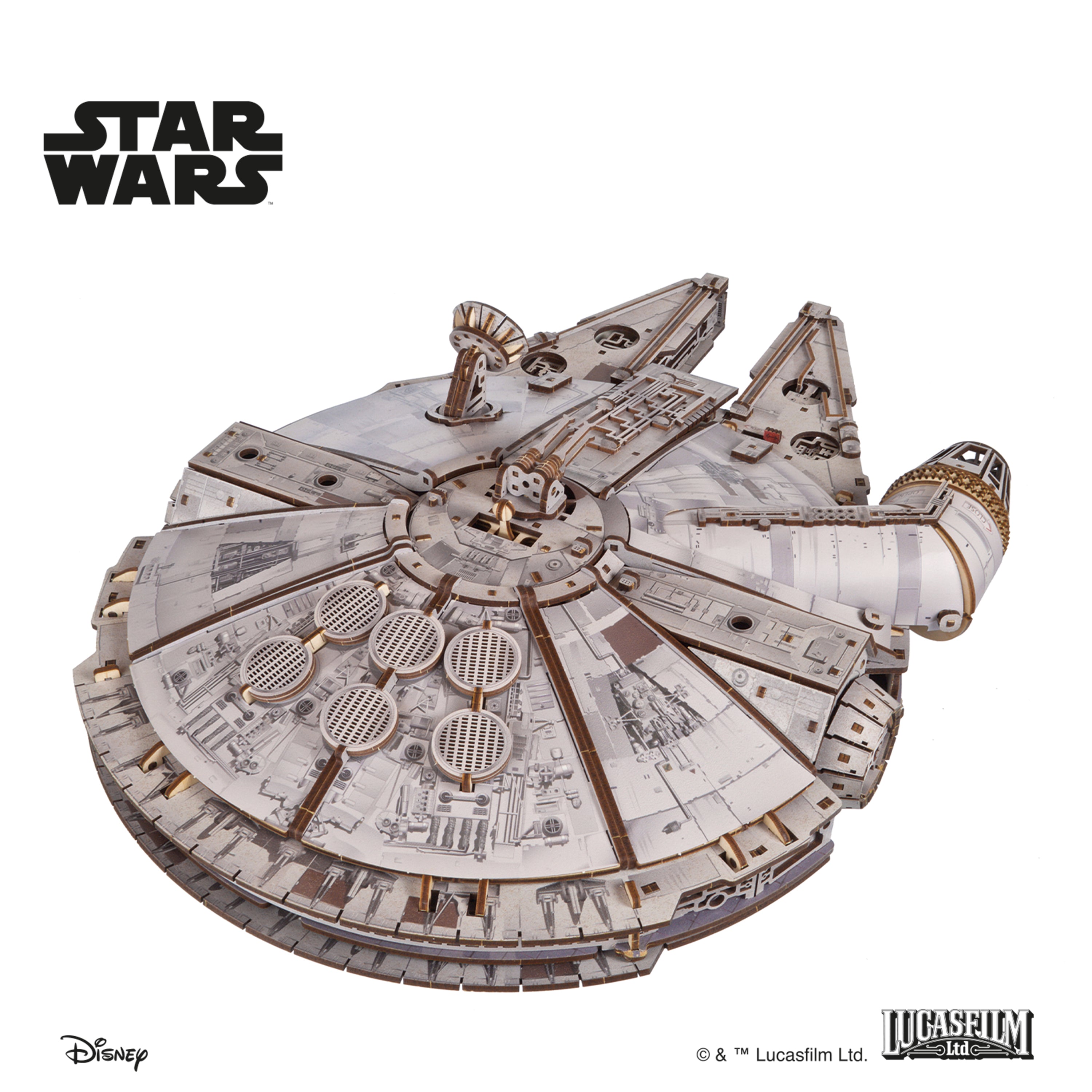 ugears-millennium-falcon-astronave-star-wars-1-75-in-legno-da-costruire image 5