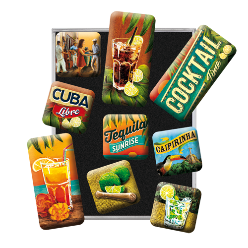 nostalgic-art-cocktail-time-set-magneti-3d-con-box-7x9x2-cm image 2