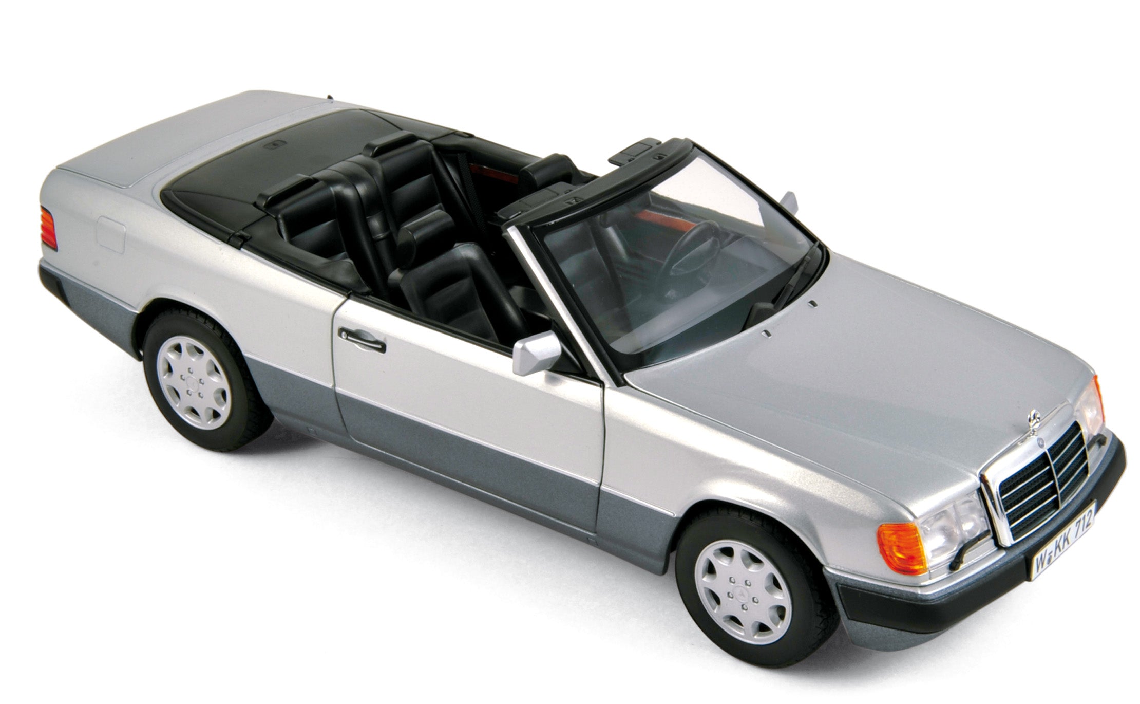 norev-mercedes-benz-300-ce-24-cabriolet-1990-argento-metallizzato-1-18 image 1
