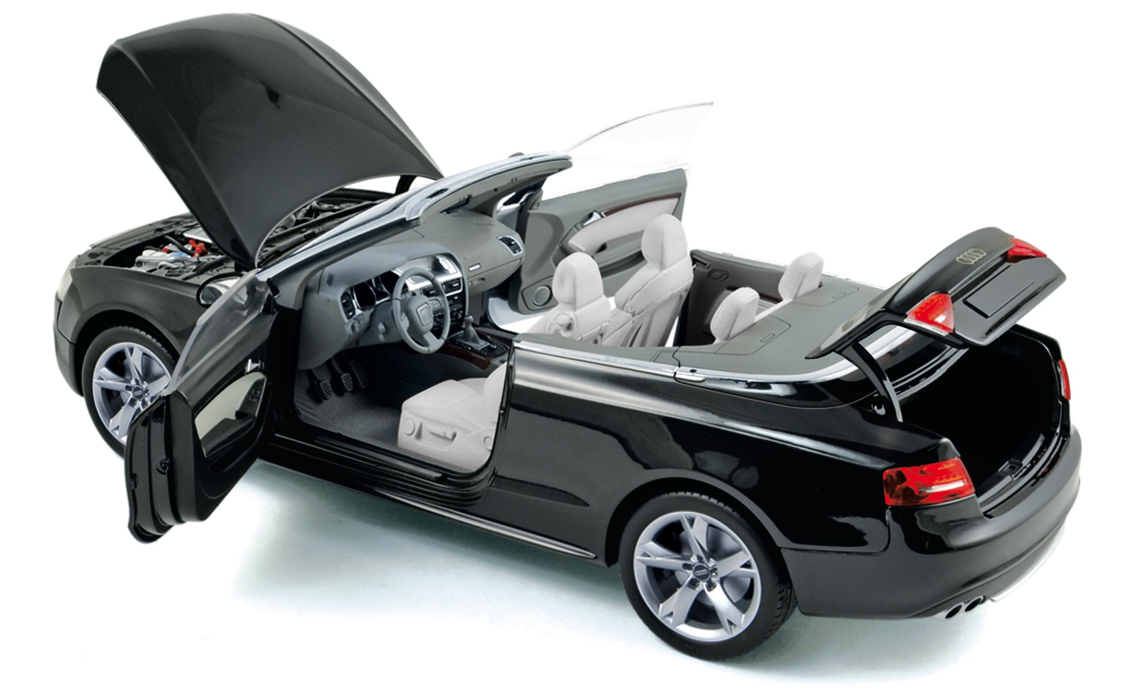 norev-audi-a5-cabriolet-2009-nero-brillante-1-18-modellino-grande image 2