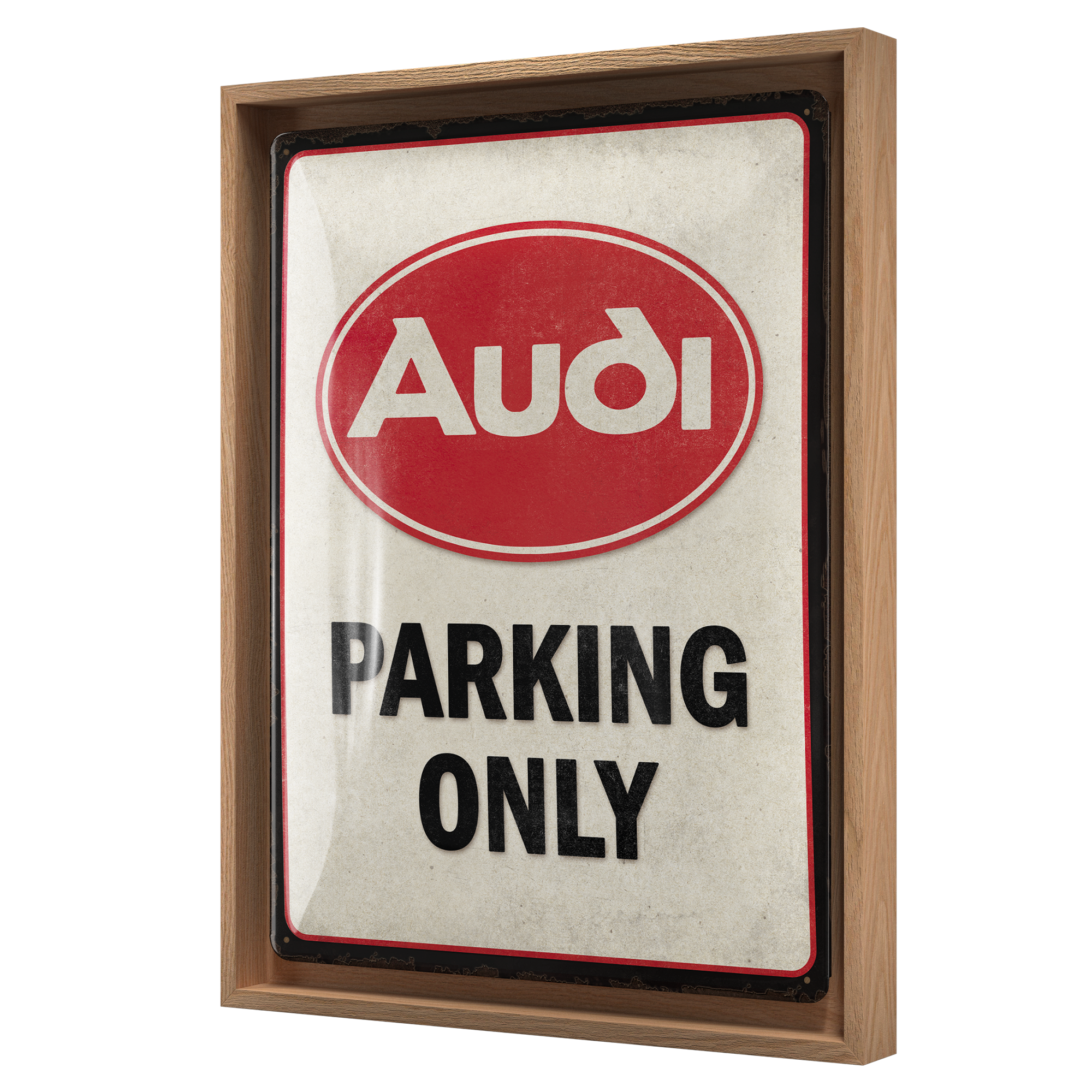 nostalgic-art-audi-parking-only-quadro-n-frame-l-edition-33-5x44-cm image 1