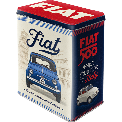 nostalgic-art-fiat-500-good-things-scatola-in-metallo-l-3-litri image 1