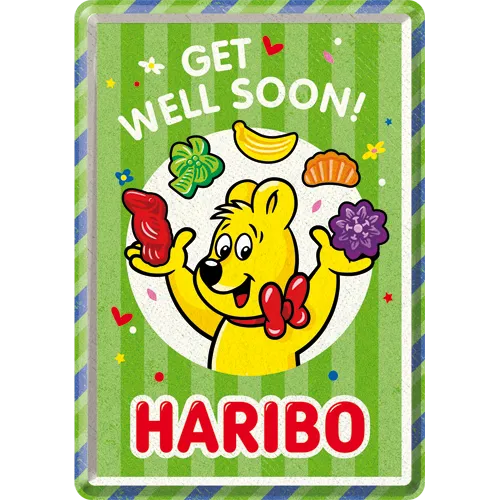 nostalgic-art-haribo-get-well-soon-biglietto-in-metallo-10-x-14-cm image 1