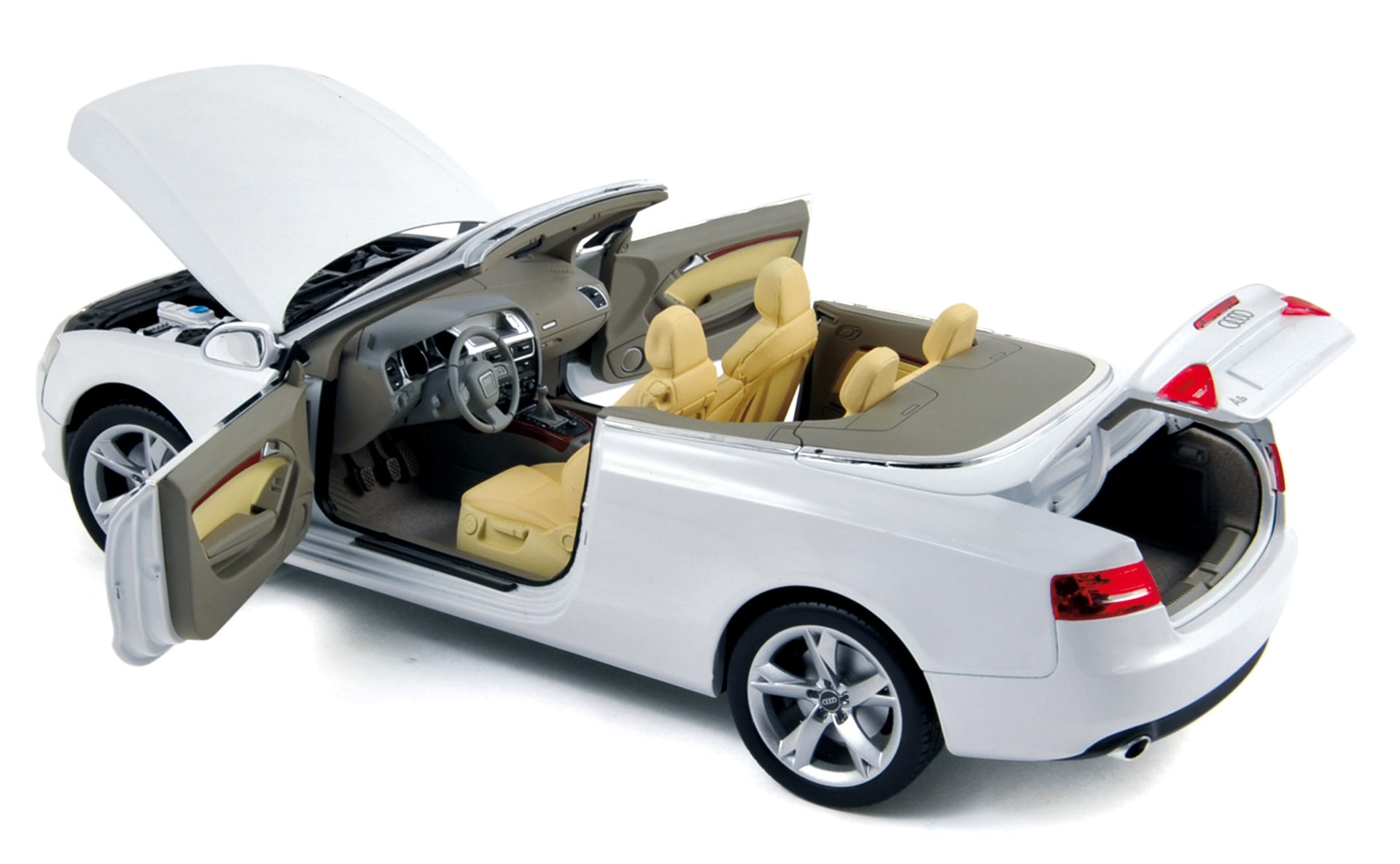 norev-audi-a5-cabriolet-2009-white-1-18-modellino-die-cast image 1