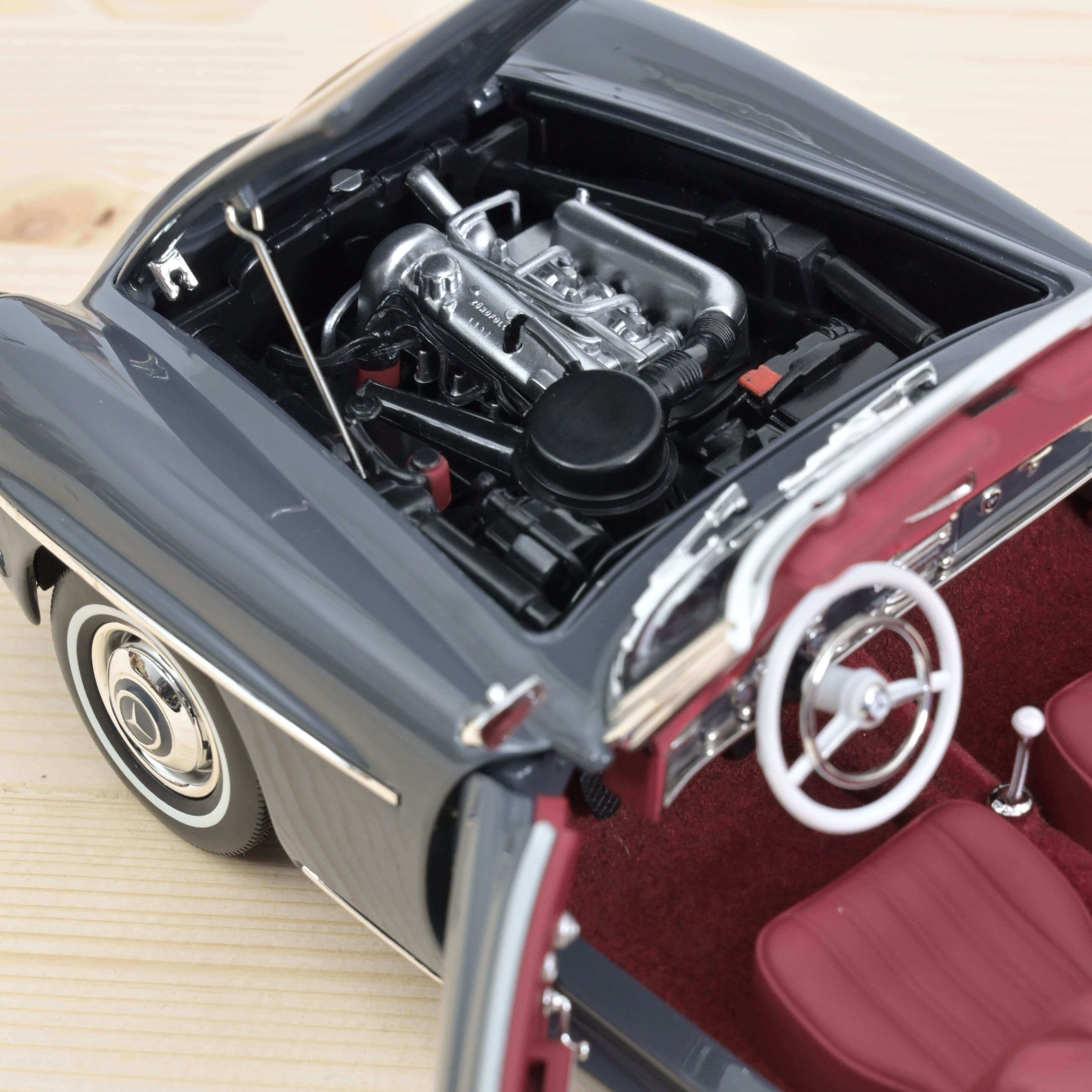 norev-mercedes-benz-190-sl-1957-modellino-auto-1-18-grigio-2 image 4