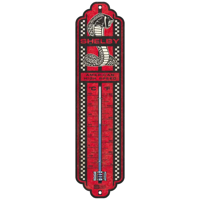 nostalgic-art-shelby-high-speed-cobra-snake-termometro-in-latta-6-5x28-cm image 1