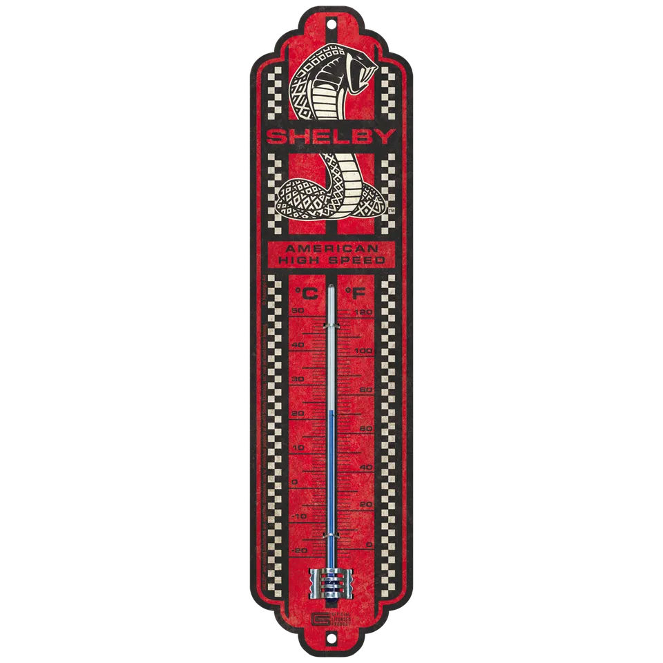 nostalgic-art-shelby-high-speed-cobra-snake-termometro-in-latta-6-5x28-cm image 1