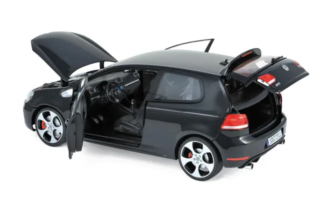 norev-vw-golf-gti-2009-modellino-auto-1-18-nero image 1