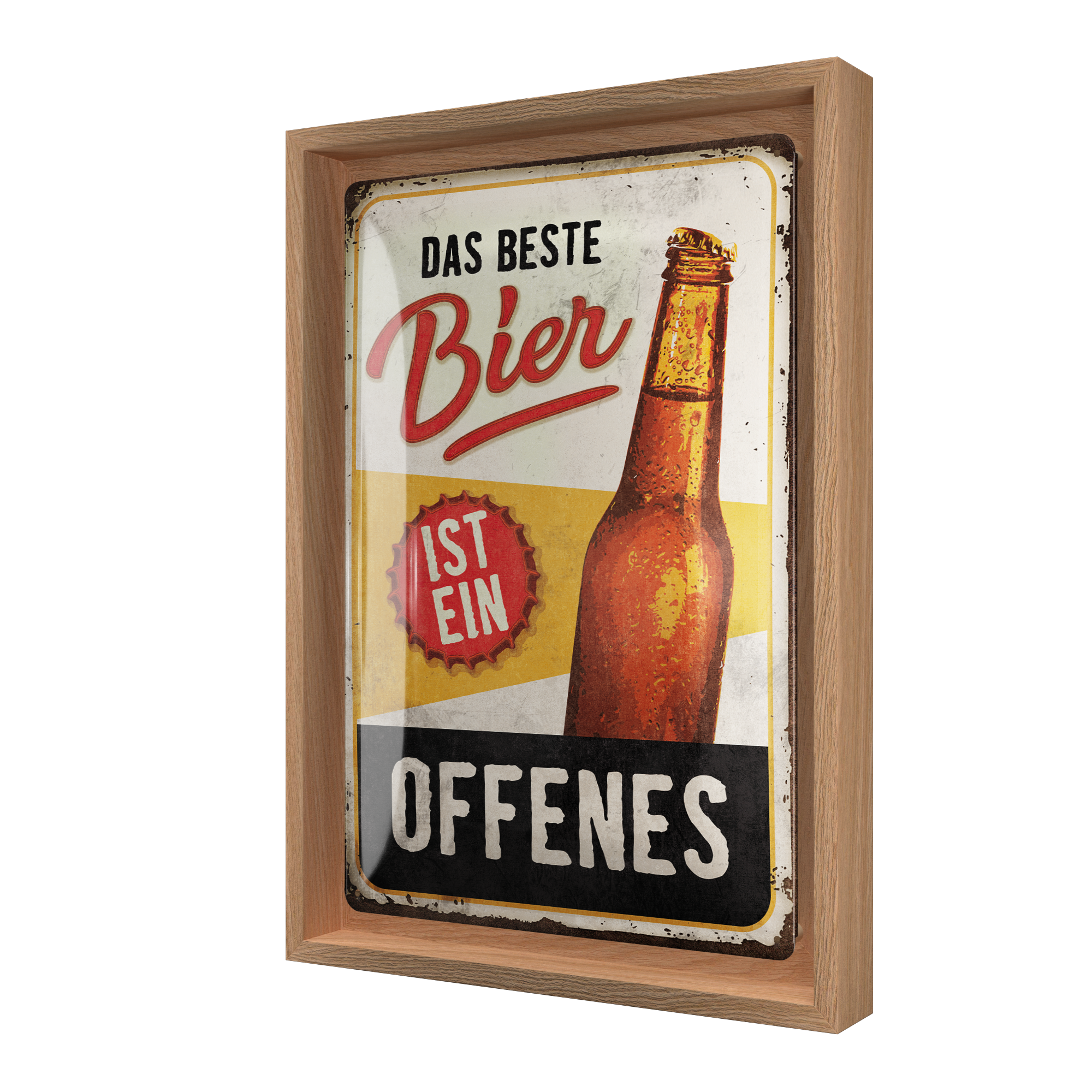 nostalgic-art-das-beste-bier-ist-ein-offenes-n-frame-m-edition-quadro-24x33-5-cm image 1