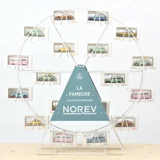 norev-ferris-wheel-display-blue-board-espositore-ruota-panoramica-per-18-modelli image 1