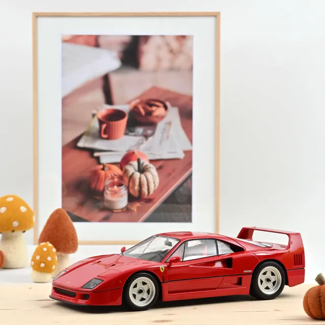 norev-ferrari-f40-1987-rossa-1-12-maxi-modellino-supercar-die-cast image 1