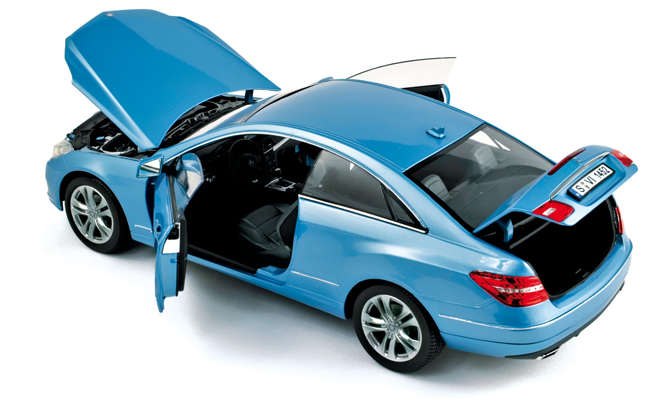norev-mercedes-benz-classe-e-coup-2009-modellino-auto-1-18-blu-metallizzato image 2