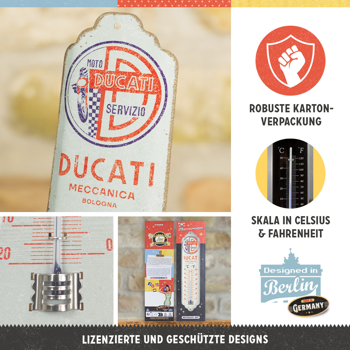 nostalgic-art-ducati-moto-servizio-meccanica-termometro-6-5x28-cm image 3
