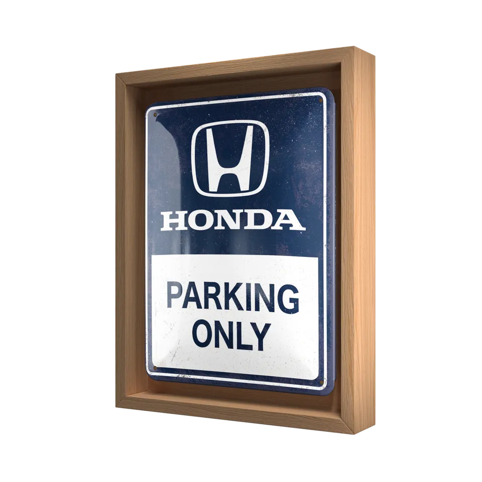 nostalgic-art-honda-am-parking-only-targa-in-metallo-con-n-frame-s-edition-18-5- image 1