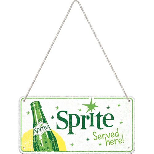 nostalgic-art-sprite-served-here-targhetta-da-appendere-10x20-cm image 2