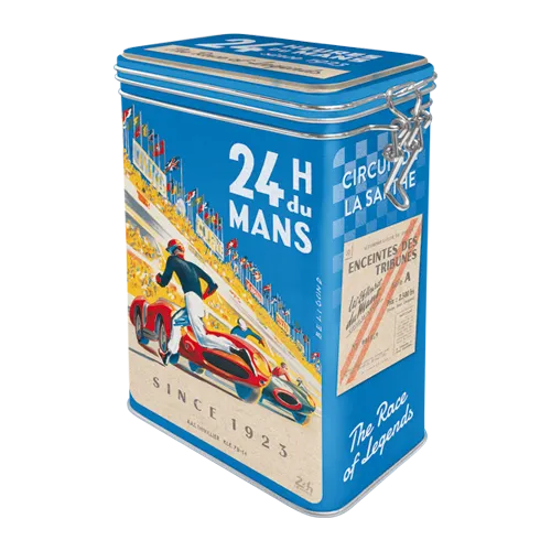 nostalgic-art-24h-le-mans-racing-poster-blue-scatola-metallo-clip-top image 1