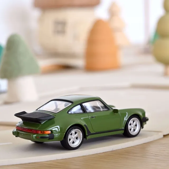 norev-porsche-911-turbo-1978-olive-green-1-43-modellino-jet-car image 1