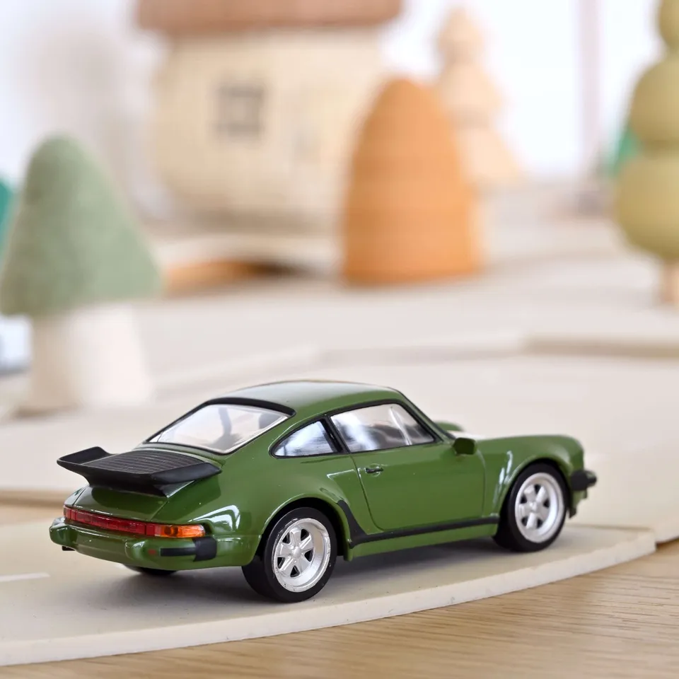 norev-porsche-911-turbo-1978-olive-green-1-43-modellino-jet-car image 1