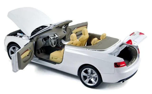 norev-audi-a5-cabriolet-2009-white-1-18-modellino-die-cast image 1