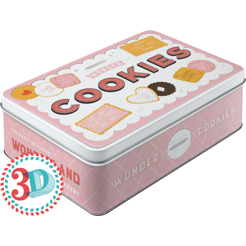nostalgic-art-wonder-cookies-scatola-in-metallo-piatta-2-5-l-23x16x7-cm image 4