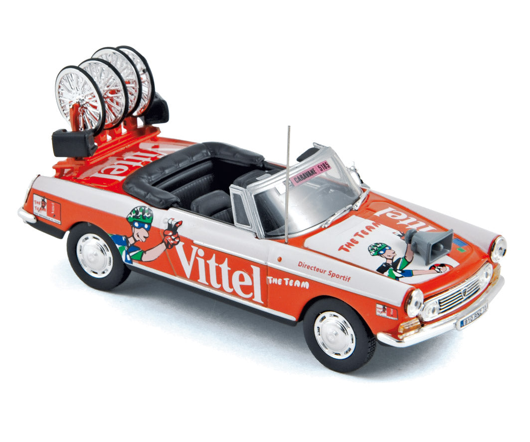 norev-peugeot-404-cabriolet-tour-de-france-vittel-1-43-modellino-promozionale image 1