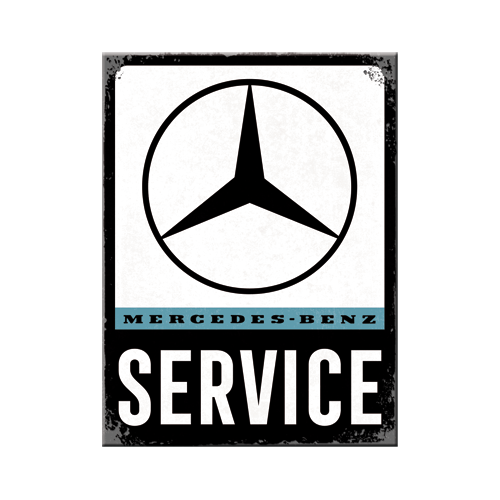 nostalgic-art-mercedes-benz-service-magnete-da-frigo-6x8-cm image 1