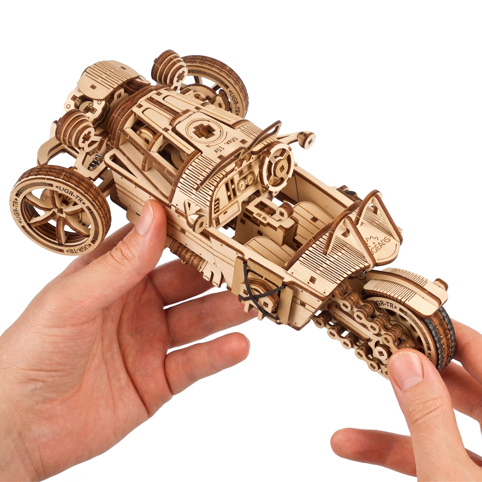 ugears-three-wheeler-ugr-s-modellino-meccanico-in-legno-da-costruire image 4