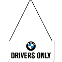 nostalgic-art-bmw-drivers-only-insegna-in-metallo-da-appendere-10x20-cm image 2