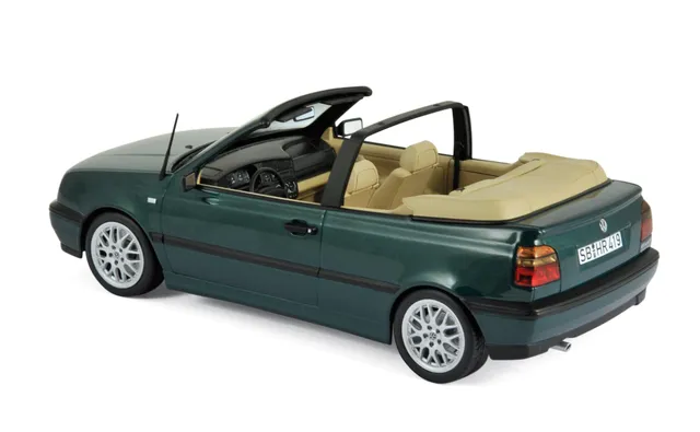 norev-vw-golf-cabriolet-1995-blu-verde-metallizzato-modellino-auto-1-18 image 1