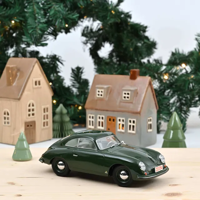 norev-porsche-356-coup-1954-verde-modellino-auto-1-18 image 1
