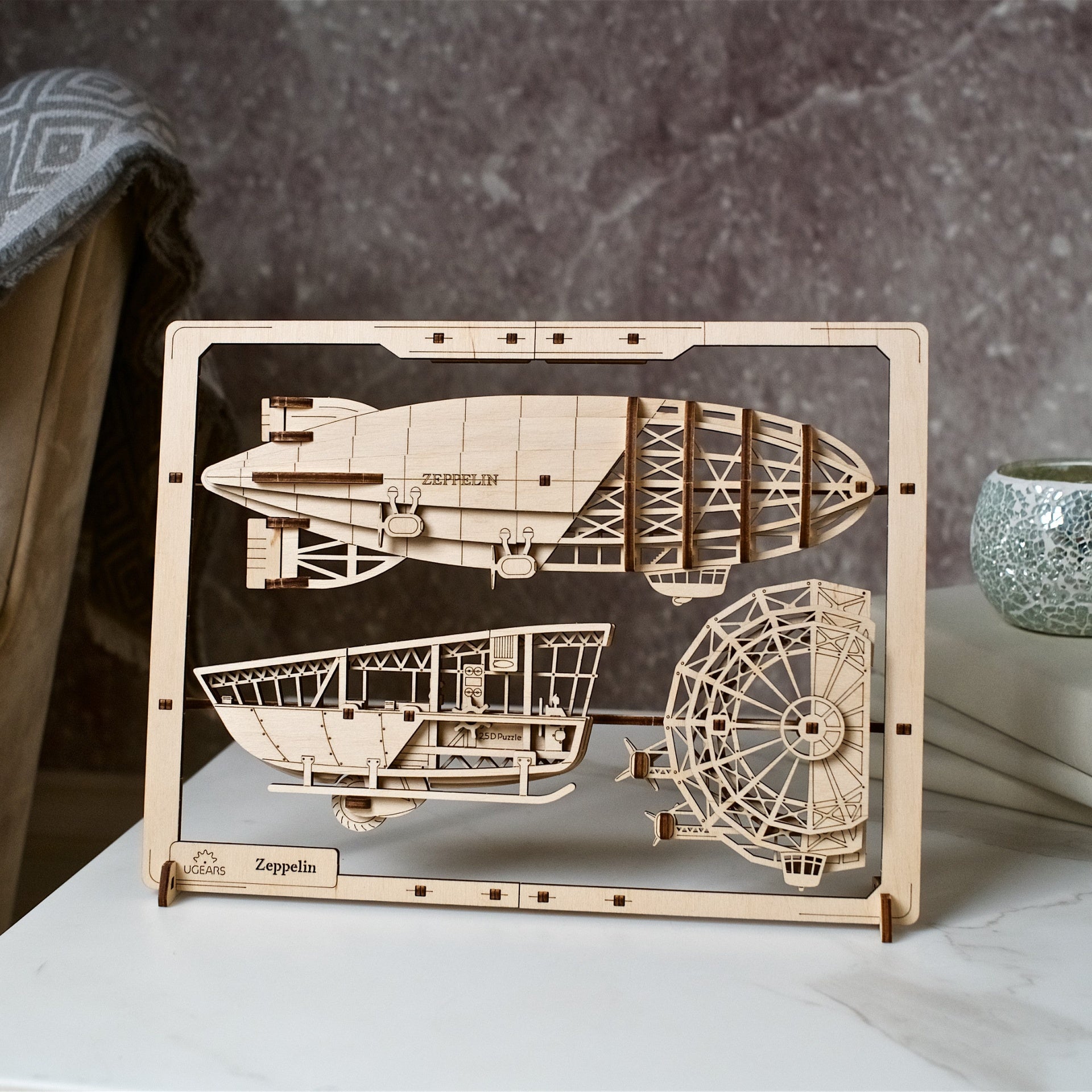 ugears-zeppelin-puzzle-2-5d-in-legno-u-mini-da-collezione image 7