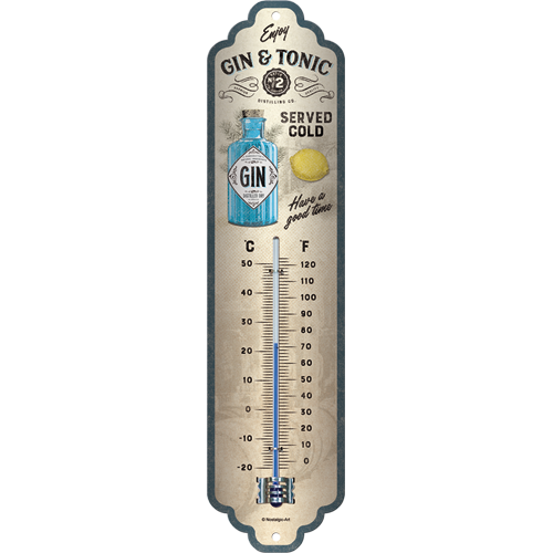 nostalgic-art-gin-tonic-served-cold-termometro-retr-6-5x28-cm image 1