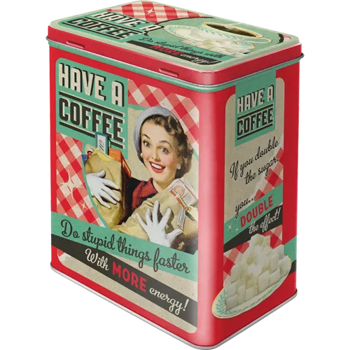 nostalgic-art-have-a-coffee-scatola-in-metallo-l-3-litri image 1