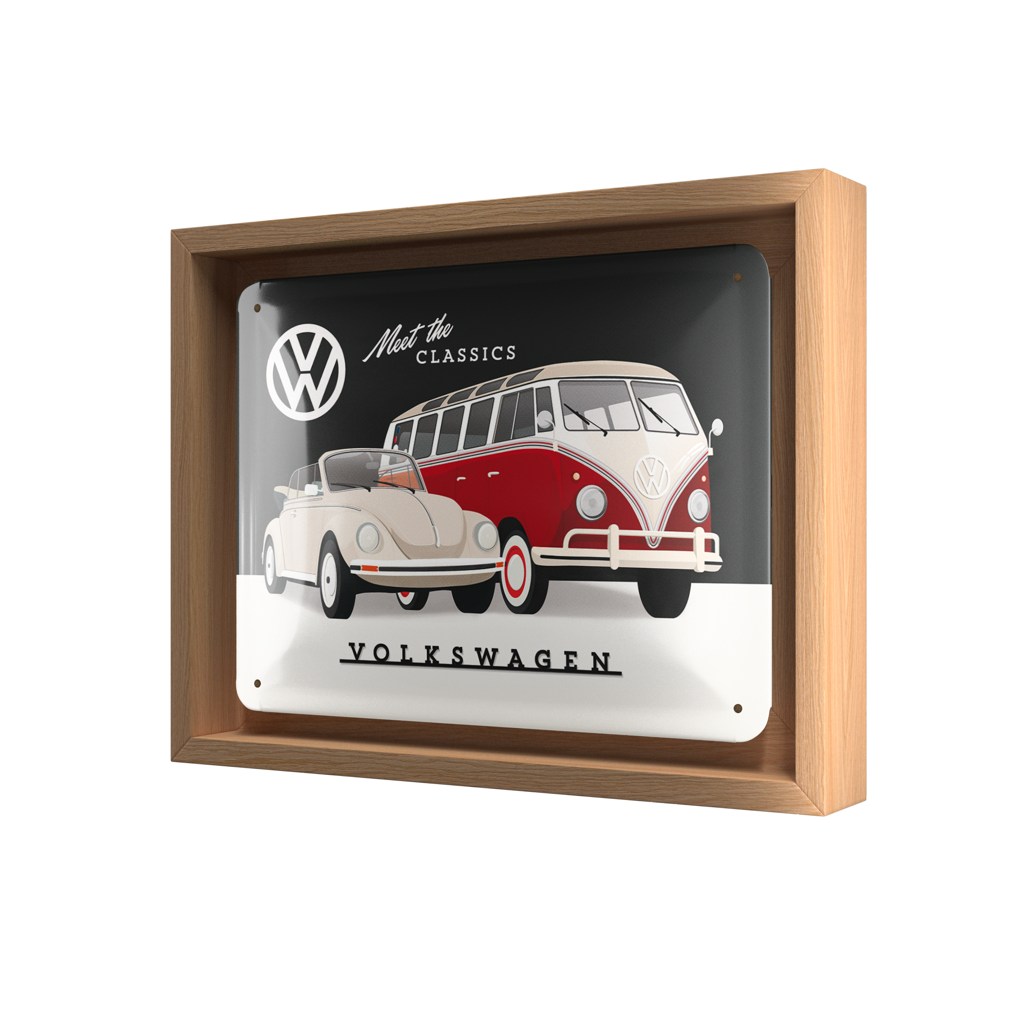 nostalgic-art-vw-meet-the-classics-targa-in-metallo-15x20-cm image 4