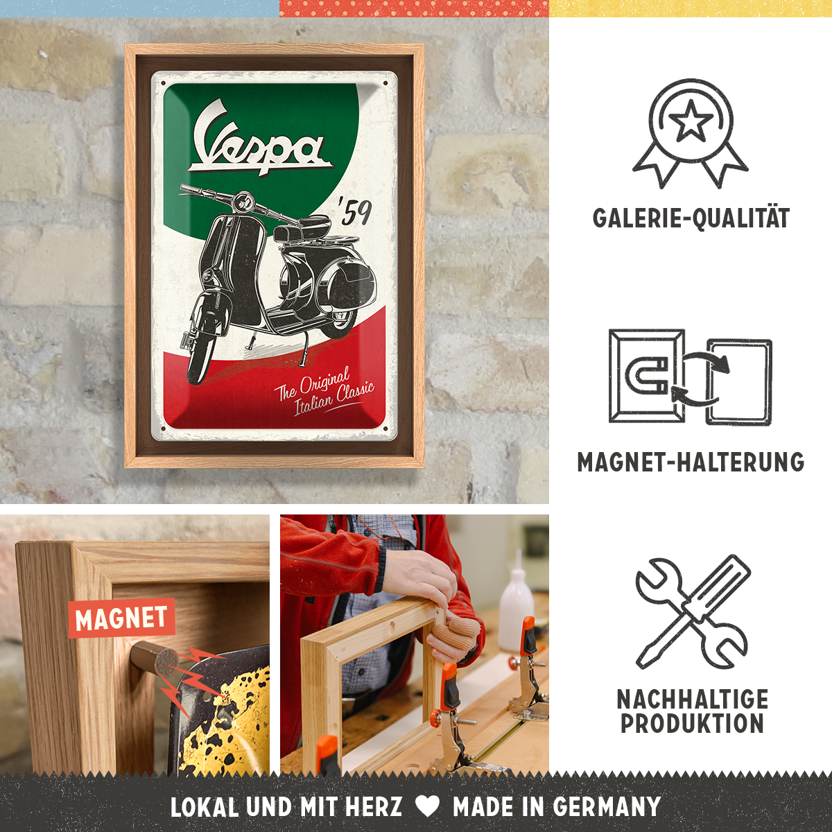 nostalgic-art-vespa-the-italian-classic-cornice-n-frame-m-edition-24x33-5-cm image 5