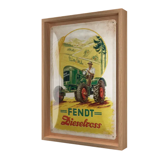 nostalgic-art-fendt-dieselross-n-frame-m-edition-cornice-24x33-5-cm image 1