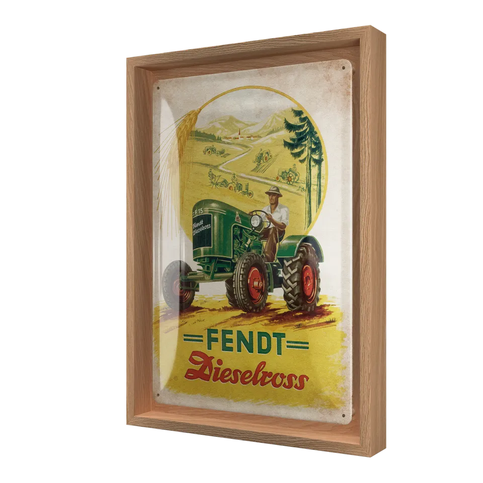 nostalgic-art-fendt-dieselross-n-frame-m-edition-cornice-24x33-5-cm image 1