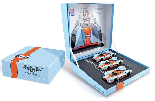 norev-aston-martin-lmp1-2009-24h-le-mans-7-8-9-gift-box-modellino-auto-1-43 image 1