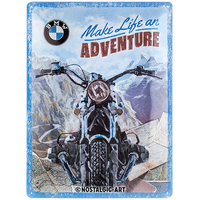 nostalgic-art-bmw-make-life-an-adventure-targa-in-metallo-30x40-cm-2 image 2