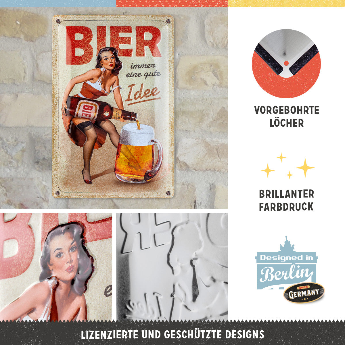 nostalgic-art-bier-immer-eine-gute-idee-targa-in-metallo-special-edition-20x30-c image 2
