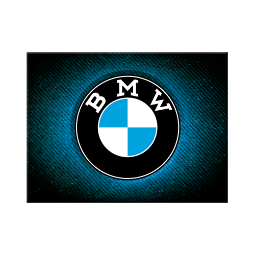 nostalgic-art-bmw-logo-blue-shine-calamita-da-frigo-6-x-8-cm image 1