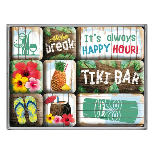 nostalgic-art-tiki-bar-set-magneti-3d-7x9x2-cm-con-box-regalo image 1