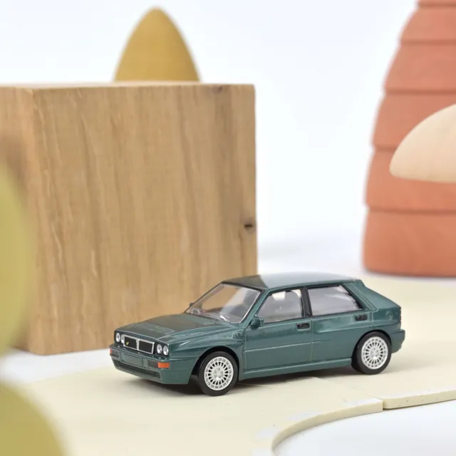 norev-lancia-delta-hf-evo-2-1993-modellino-auto-1-43-verde-metallizzato-jet-car image 1