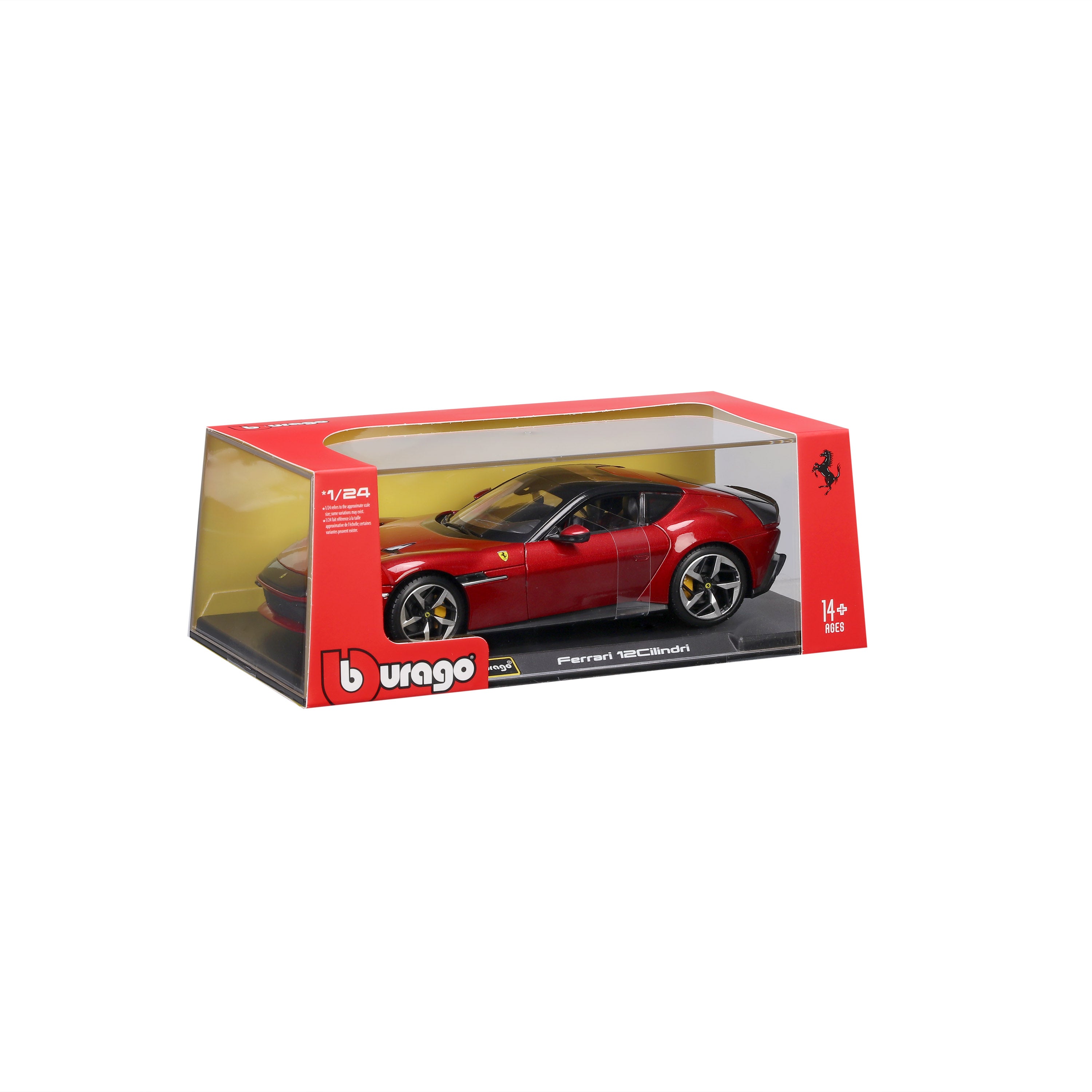 bburago-ferrari-12-cilindri-rosso-imola-1-24-con-teca-modellino-esclusiva-web image 2