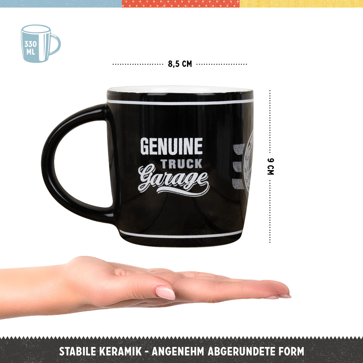 nostalgic-art-daimler-truck-garage-tazza-in-ceramica-330-ml image 2