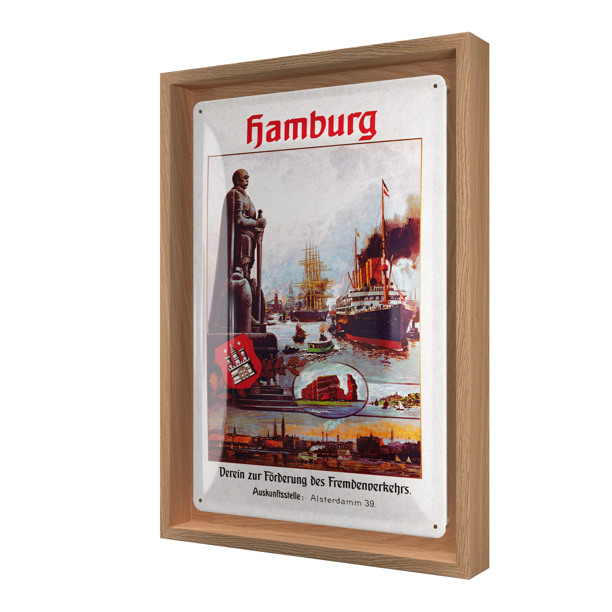 nostalgic-art-hamburg-n-frame-m-edition-cornice-in-legno-targa image 1